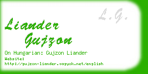 liander gujzon business card